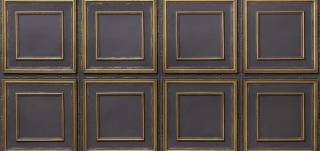 Brown And Gold  Textured Panels - Antique Tiles