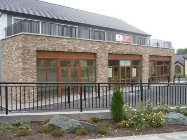 Commercial frontage using Ridge Stone Sunset profile cladding
