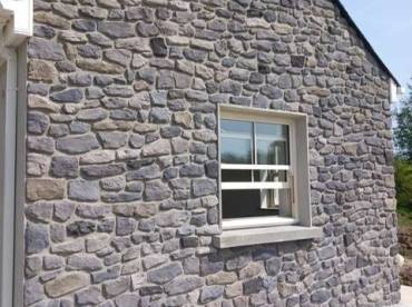 Cottage gable end with Highland Stone Blue