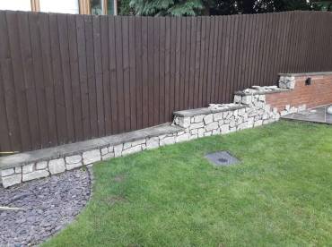 Garden wall cladding