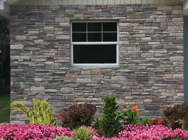 House exterior stone cladding in the Ridge Stone Ambleside profile