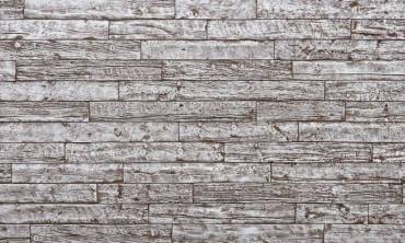 Stained White Textured Panels - Wood