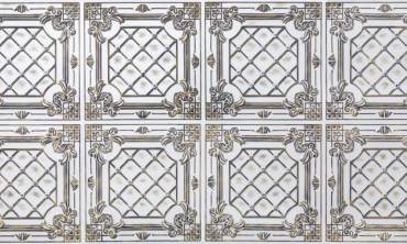 White And Black Textured Panels - Antique Tiles
